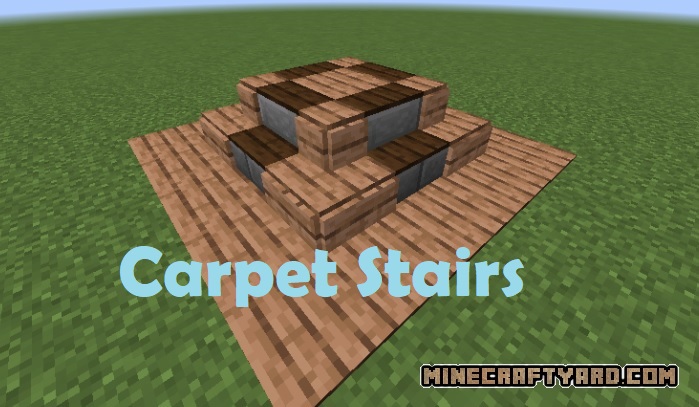 Carpet Stairs Mod (1.20.2 - 1.19.4 - 1.18.2 - 1.17.1) Minecraft