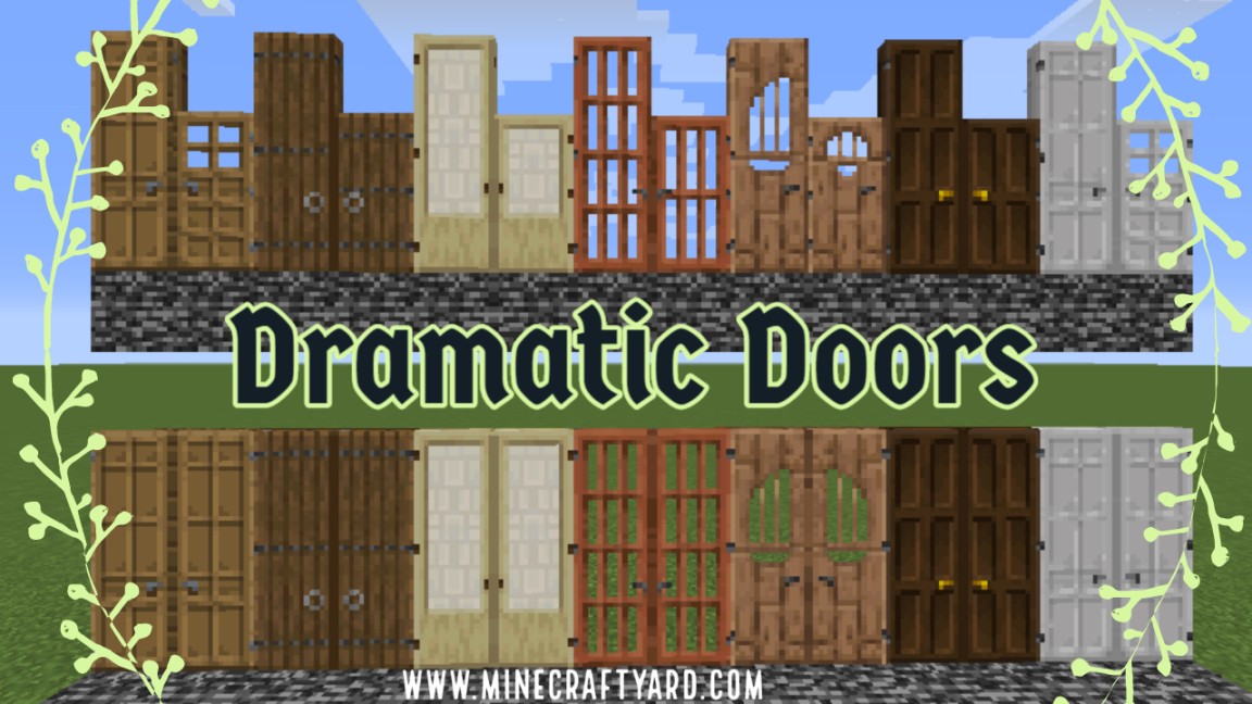 Dramatic Doors 1 16 5 1 15 2 1 14 4 Tall Doors Mod For Minecraft